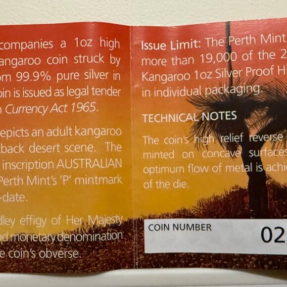 2013-P Australia Silver $1 Kangaroo High Relief NGC PF70 UCam one of first 3000 - Picture 4 of 8